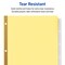 Avery Big Tab Insertable Dividers for 3 Ring Binder, 5-Tab Sets, Clear Tabs, Buff Paper with Gold-Reinforced Buff Paper, 24 Sets (11113)